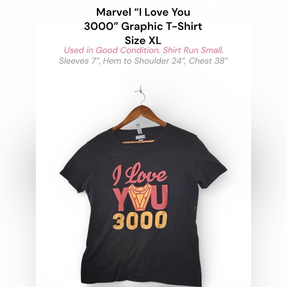 Marvel “I Love You 3000” Graphic Tee – Short Sleeve